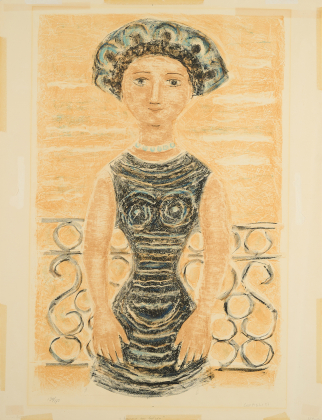 Femme au balcon