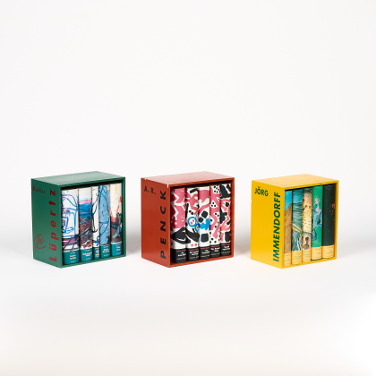 Mixed lot of 3 slipcases with artist's editions of fiction books