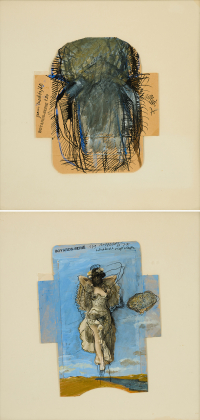 Mixed lot of 2 works on paper