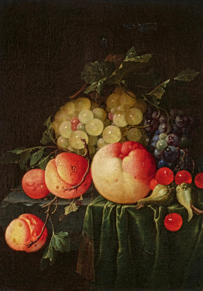 Still Life with Grapes, Peaches and Apricots