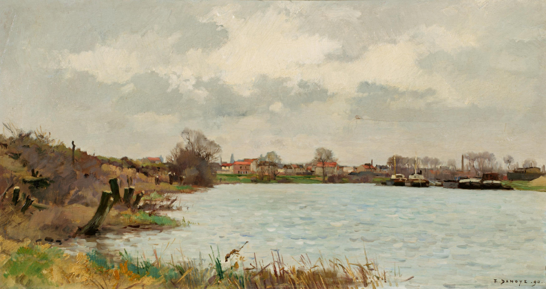 Early Spring Along a River in France