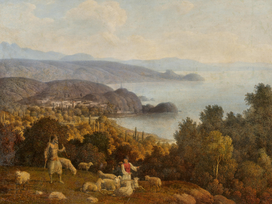 View of the Blick auf Partenit at the Crimea