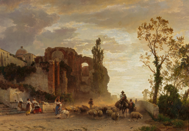 Abend in der Campagna