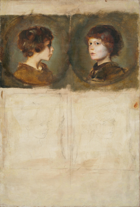 Portraits of the Sons of Pringsheim: Heinz, Erik, Peter and Klaus Pringsheim in Individual Vignettes