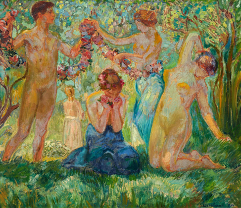Dancers with Flower Garland