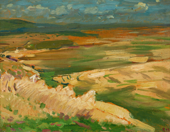 Hessian Harvest Landscape