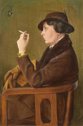 Porträt der Ehefrau des Künstlers, Angelika von Zitzewitz