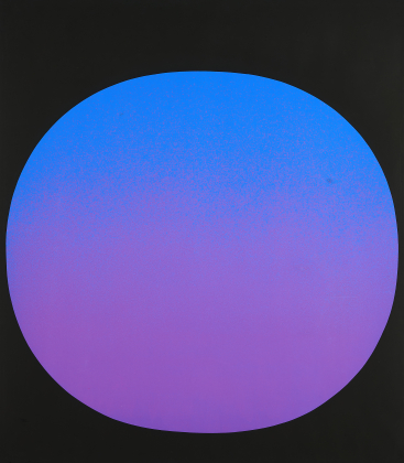 Kreis blauviolett auf schwarz