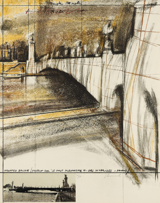 Wrapped Bridge, Project for Le Pont Alexandre III, Paris