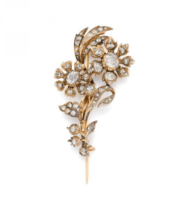 Historische Diamant-Brosche