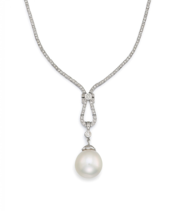 Historisierendes Perl-Diamant-Collier