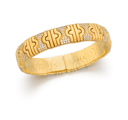 Diamant-Gold-Armreif