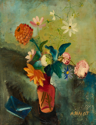 Stillleben mit blauem Brief