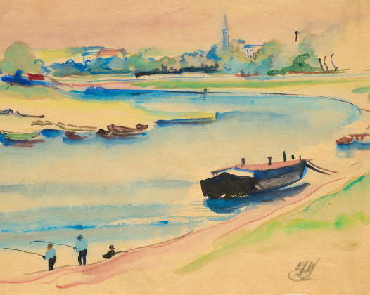 An der Elbe bei Dresden