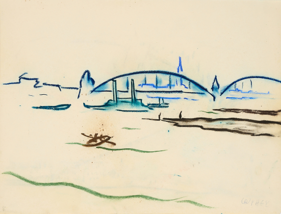 Rheinbrücke mit Kölner Dom