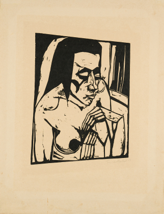 Hockende (Hockendes Mädchen / Akt)