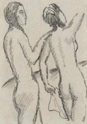 Figürliche Komposition 4 (two nudes standing)