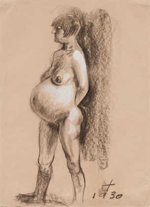 Schwangere Frau, stehend