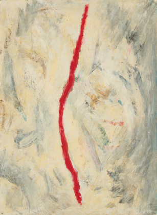 Komposition mit Roter Linie