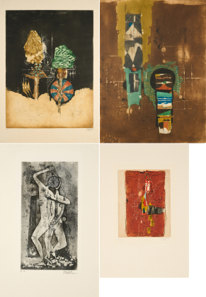 Konvolut von 4 Druckgrafiken