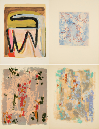 Konvolut von 4 Druckgrafiken