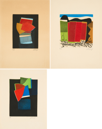 Konvolut von 3 Druckgrafiken