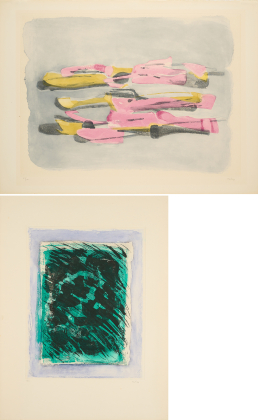 Konvolut von 2 Druckgrafiken