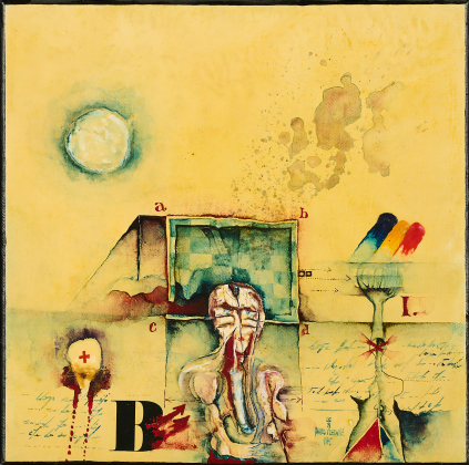 Porträt mit Quadrat