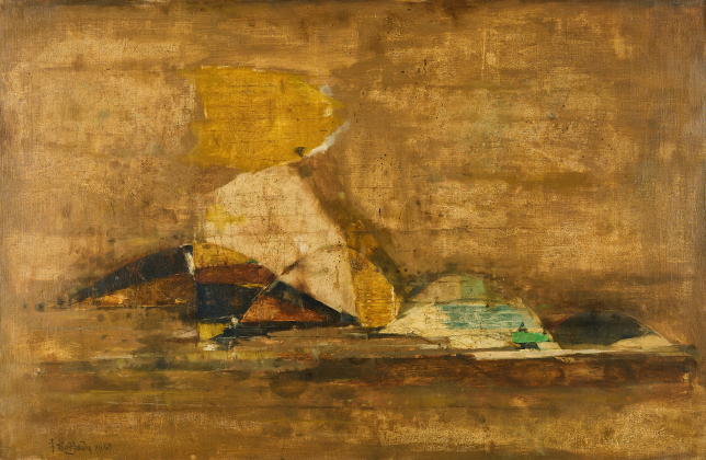 "Paysage IV Ciel jaune"