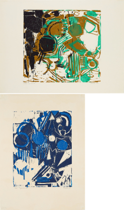 Konvolut von 2 Druckgrafiken