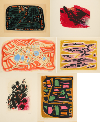 Mixed lot of 8 prints