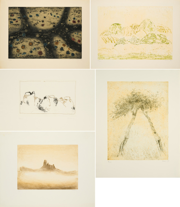 Konvolut von 5 Druckgrafiken