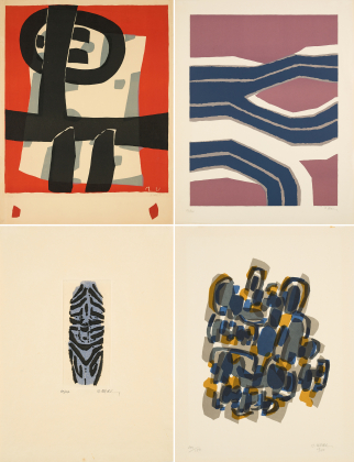 Mixed lot of 4 prints