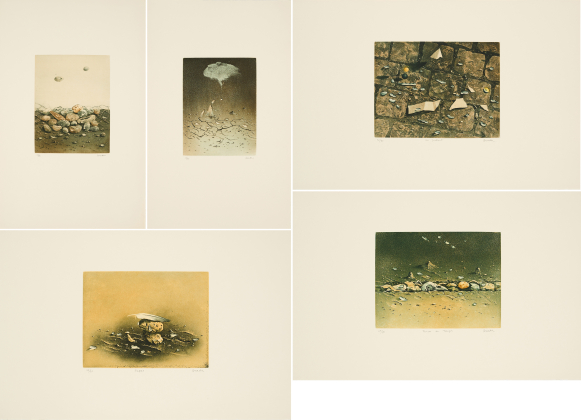 Mixed lot of 5 prints