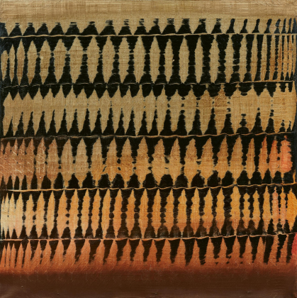 "Dynamische Struktur schwarz und braun" (Herbstblätter)