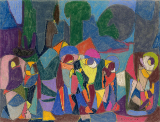 Untitled (Komposition mit Figuren)