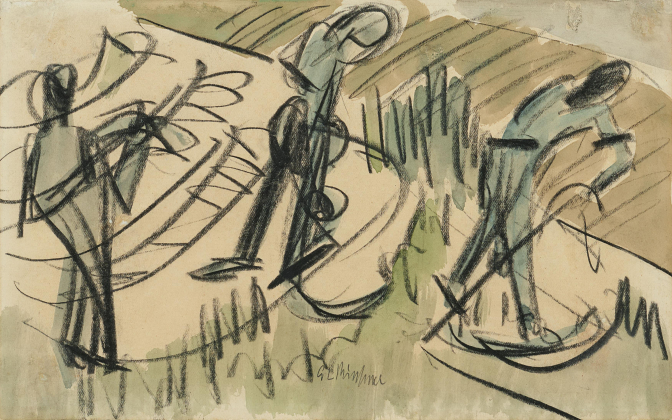 Heuende Bauern (Schnitter)