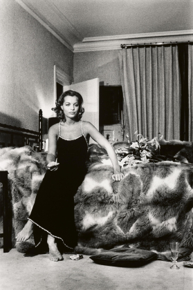 Portrait of Romy Schneider at Home, Paris