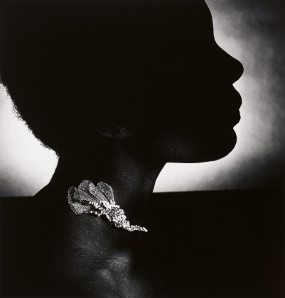 Die Brosche (Platin mit Perlen)