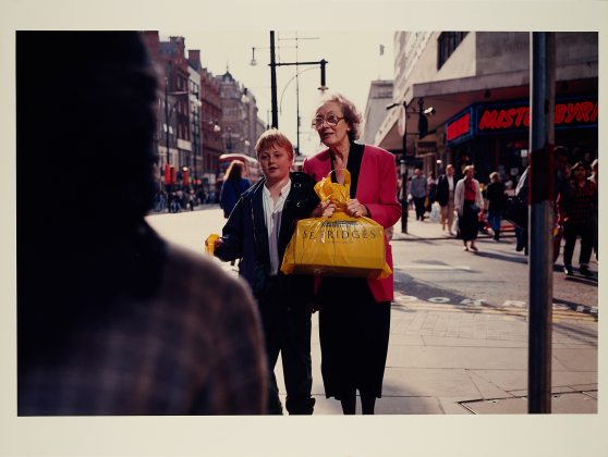 Street Image: Old Lady with Child