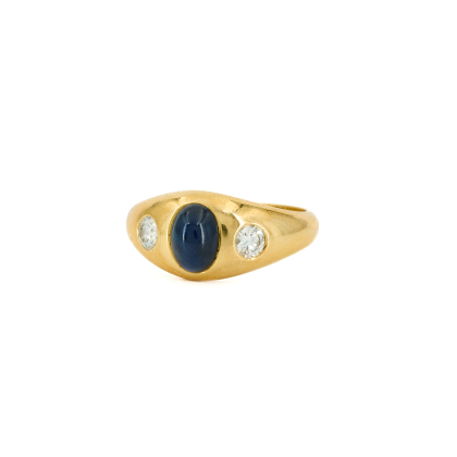 Farbstein-Diamant-Ring